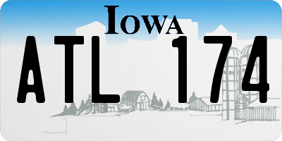 IA license plate ATL174