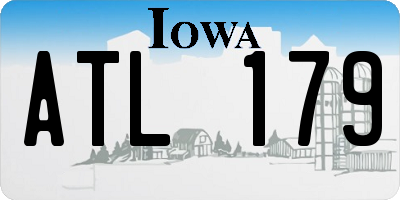 IA license plate ATL179