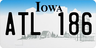 IA license plate ATL186