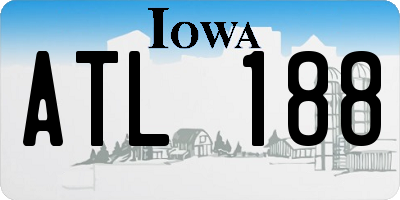 IA license plate ATL188