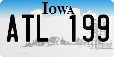 IA license plate ATL199