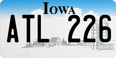 IA license plate ATL226