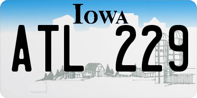 IA license plate ATL229