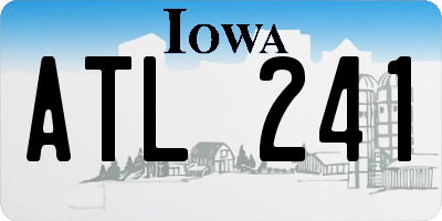 IA license plate ATL241