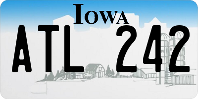 IA license plate ATL242