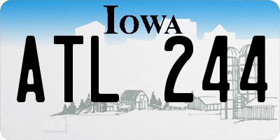 IA license plate ATL244