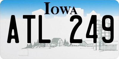 IA license plate ATL249