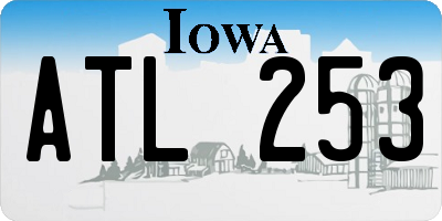 IA license plate ATL253