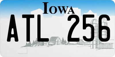 IA license plate ATL256