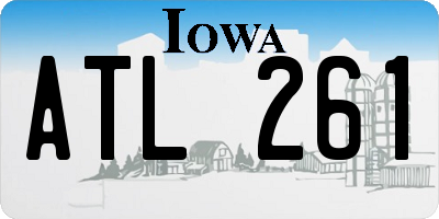 IA license plate ATL261
