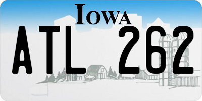 IA license plate ATL262