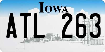IA license plate ATL263