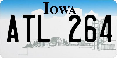 IA license plate ATL264