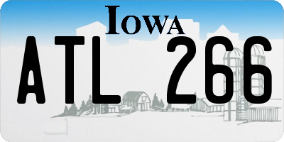 IA license plate ATL266