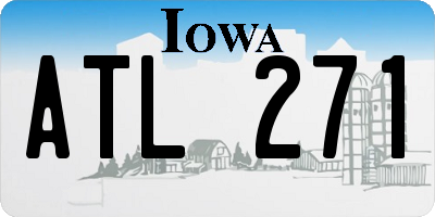 IA license plate ATL271