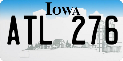 IA license plate ATL276