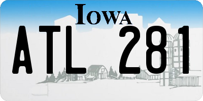 IA license plate ATL281