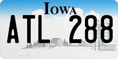 IA license plate ATL288