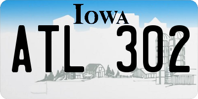 IA license plate ATL302