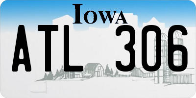 IA license plate ATL306