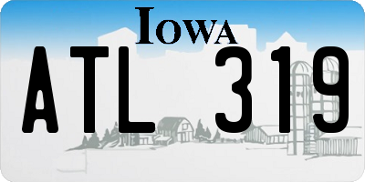 IA license plate ATL319