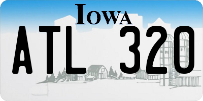IA license plate ATL320