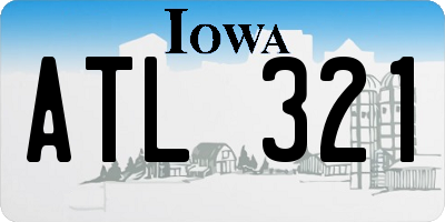 IA license plate ATL321