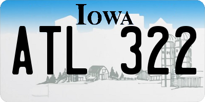 IA license plate ATL322