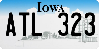 IA license plate ATL323