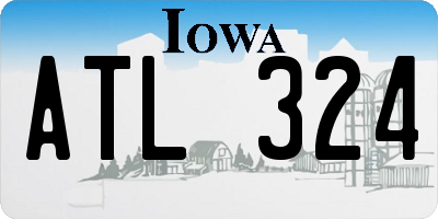 IA license plate ATL324
