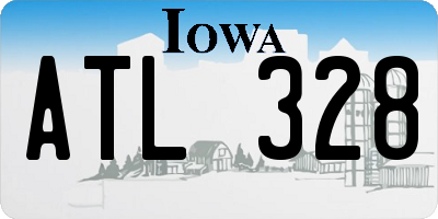 IA license plate ATL328