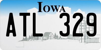IA license plate ATL329