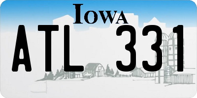 IA license plate ATL331