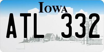 IA license plate ATL332
