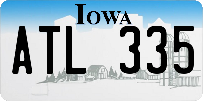 IA license plate ATL335