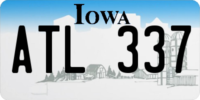 IA license plate ATL337