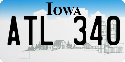 IA license plate ATL340