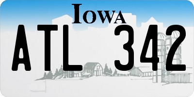 IA license plate ATL342