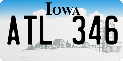 IA license plate ATL346