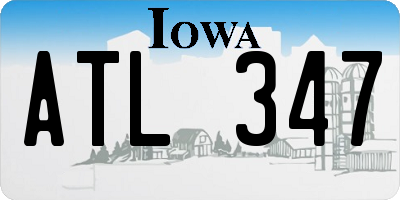 IA license plate ATL347