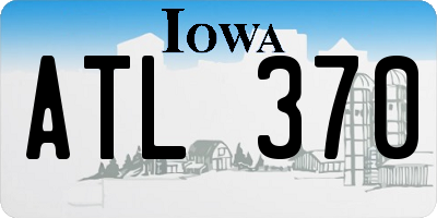IA license plate ATL370