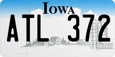 IA license plate ATL372