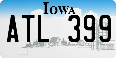 IA license plate ATL399