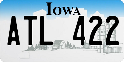 IA license plate ATL422