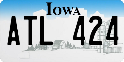IA license plate ATL424