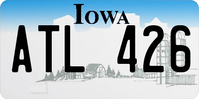 IA license plate ATL426