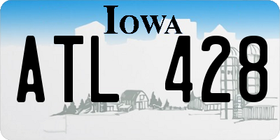 IA license plate ATL428
