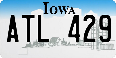 IA license plate ATL429