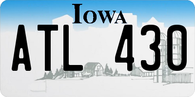IA license plate ATL430