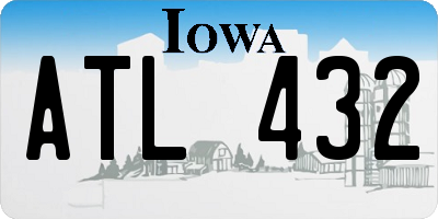 IA license plate ATL432
